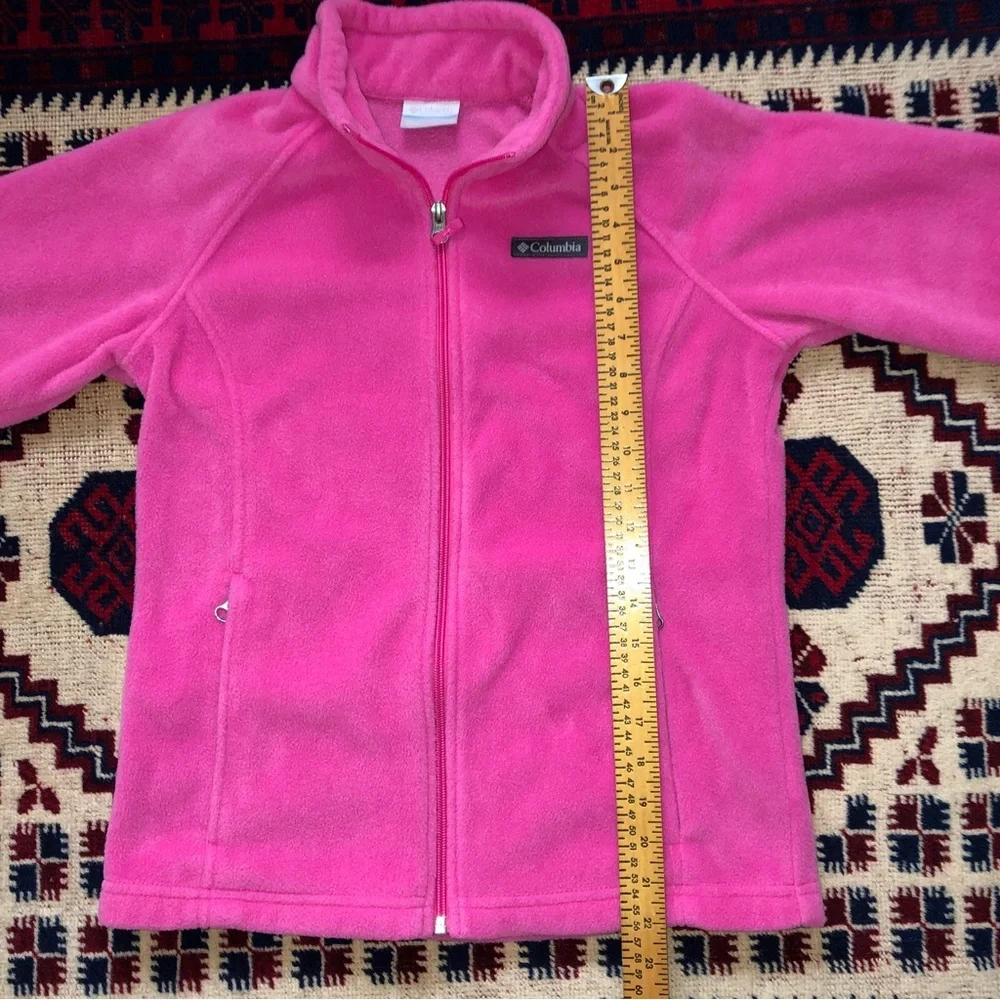 Columbia Hot Pink Full-Zip Fleece Jacket